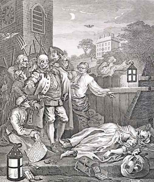 Cruelty in Perfection from The Four Stages of Cruelty Oil Painting by William Hogarth