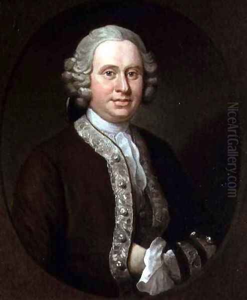 Portrait of William Fitzherbert of Tissington Derbyshire 1712-72 Oil Painting by William Hogarth