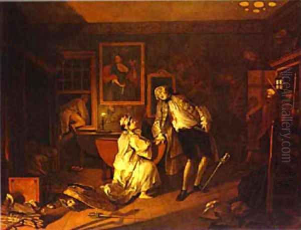 The Death Of The Earl 1743 Oil Painting by William Hogarth