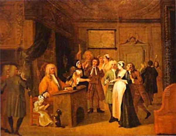 The Denunciation 1729 Oil Painting by William Hogarth