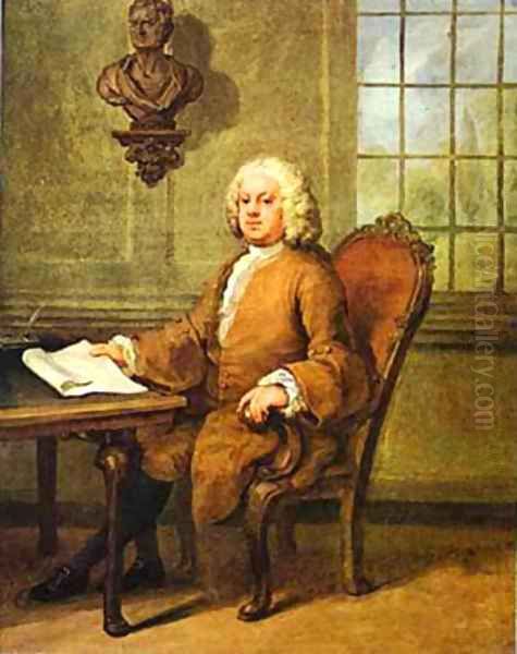 Benjamin Hoadly 1738 Oil Painting by William Hogarth