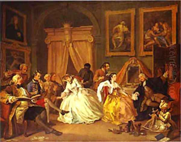 The Countesss Morning Levee 1743 Oil Painting by William Hogarth