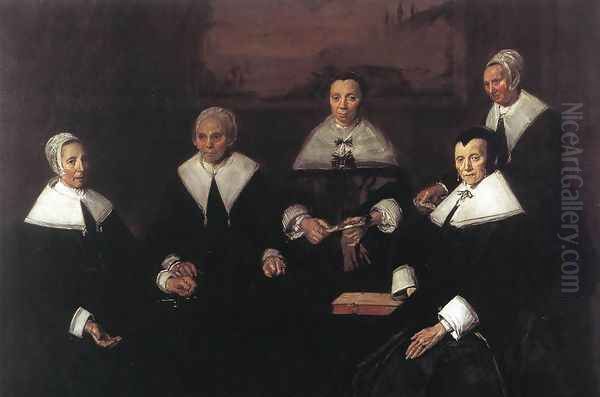 Regentesses of the Old Men's Almshouse 1664 Oil Painting by Frans Hals