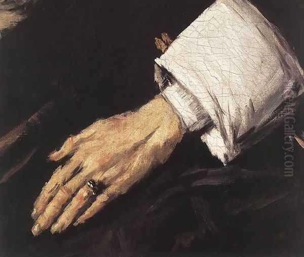 Regentesses of the Old Men's Almshouse (detail 3) 1664 Oil Painting by Frans Hals