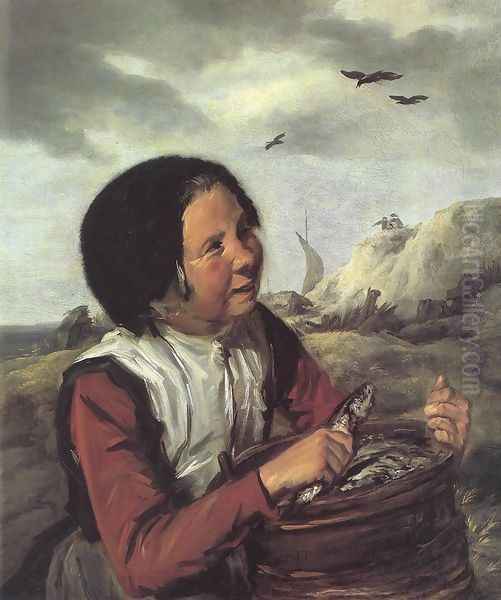 Fisher Girl 1630-32 Oil Painting by Frans Hals