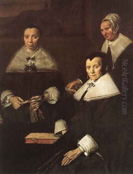 Regentesses of the Old Men's Almshouse (detai 2) 1664 Oil Painting by Frans Hals