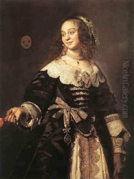 Isabella Coymans 1650-52 Oil Painting by Frans Hals