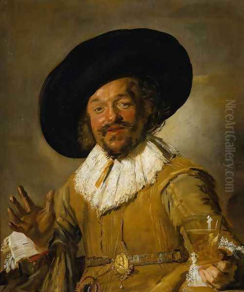 The Merry Drinker 1628-30 Oil Painting by Frans Hals