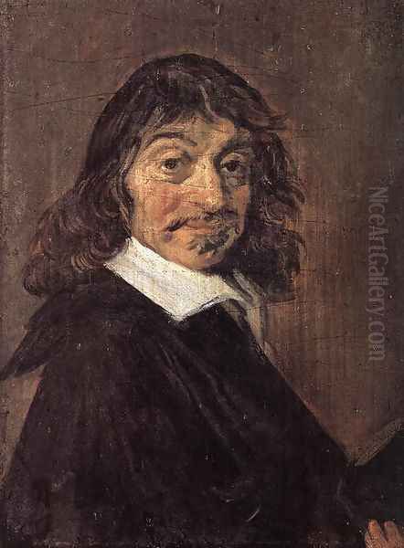 Rene Descartes c. 1649 Oil Painting by Frans Hals