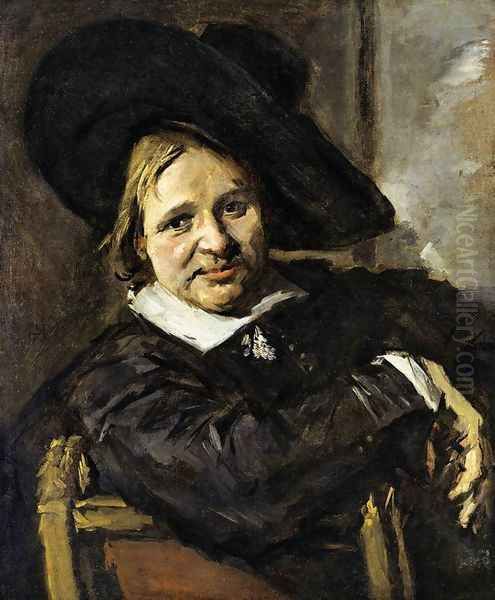 Portrait of a Man in a Slouch Hat 1660-66 Oil Painting by Frans Hals