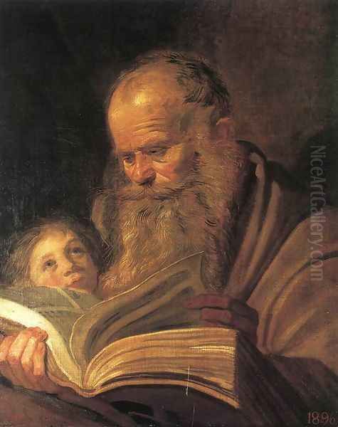 St Matthew c. 1625 Oil Painting by Frans Hals