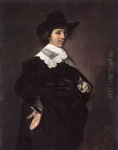 Paulus Verschuur 1643 Oil Painting by Frans Hals