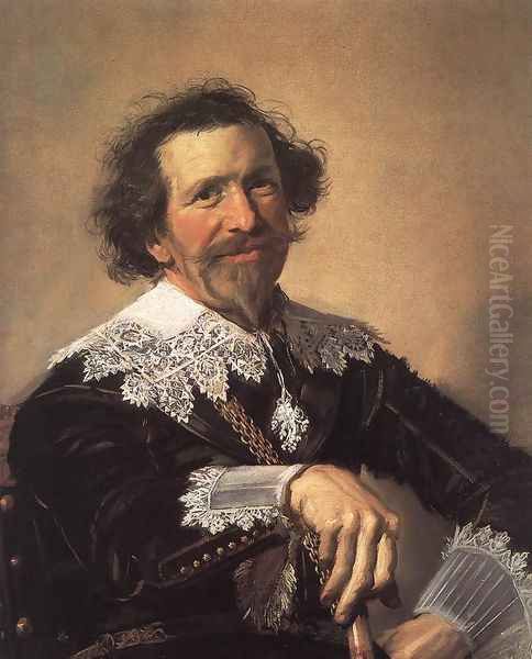 Pieter van den Broecke c. 1633 Oil Painting by Frans Hals