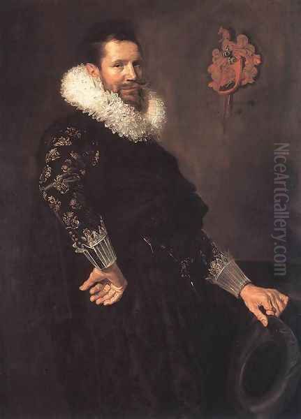 Paulus van Beresteyn c. 1620 Oil Painting by Frans Hals