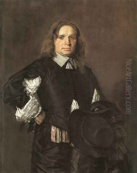 Portrait of a Man (1) 1650-52 Oil Painting by Frans Hals