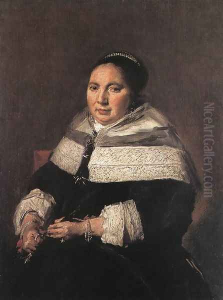 Portrait of a Seated Woman 1660-66 Oil Painting by Frans Hals