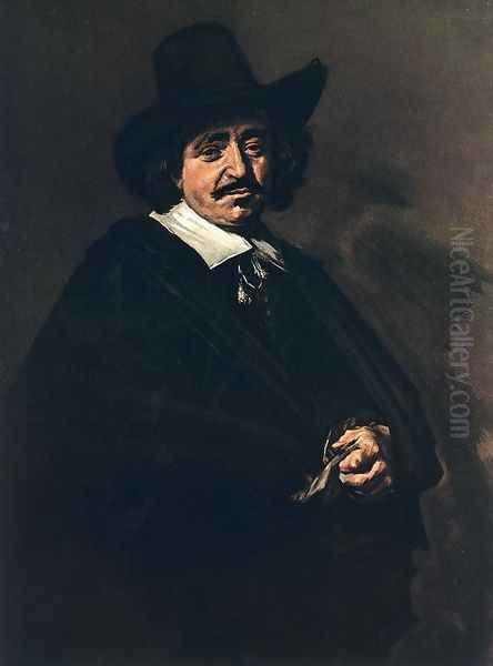 Portrait of a Man c. 1655 Oil Painting by Frans Hals