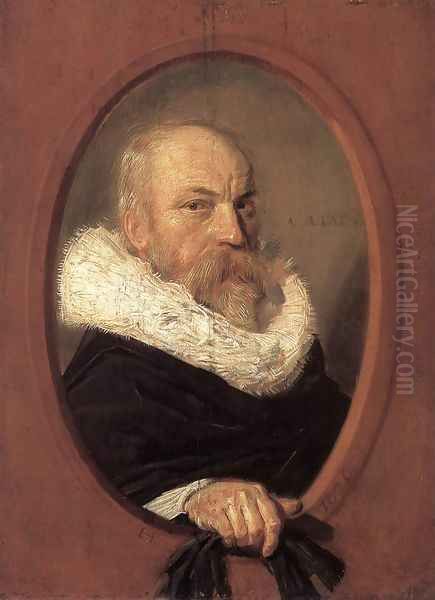 Petrus Scriverius 1626 Oil Painting by Frans Hals