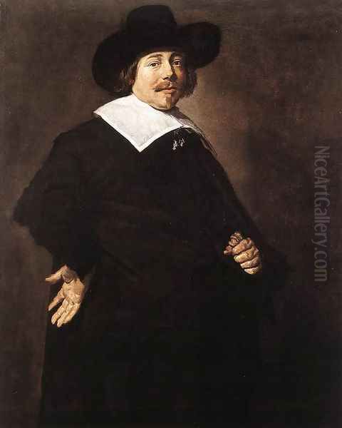 Portrait of a Man c. 1640 Oil Painting by Frans Hals