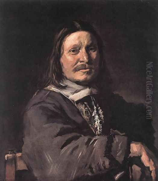 Portrait of a Seated Man 1660-66 Oil Painting by Frans Hals