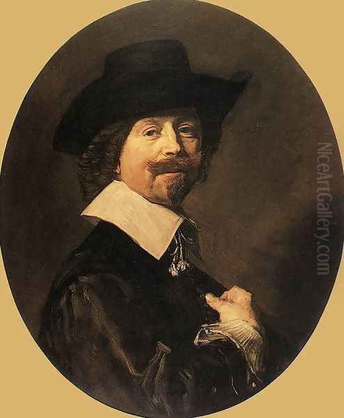 Portrait of a Man 1644 Oil Painting by Frans Hals