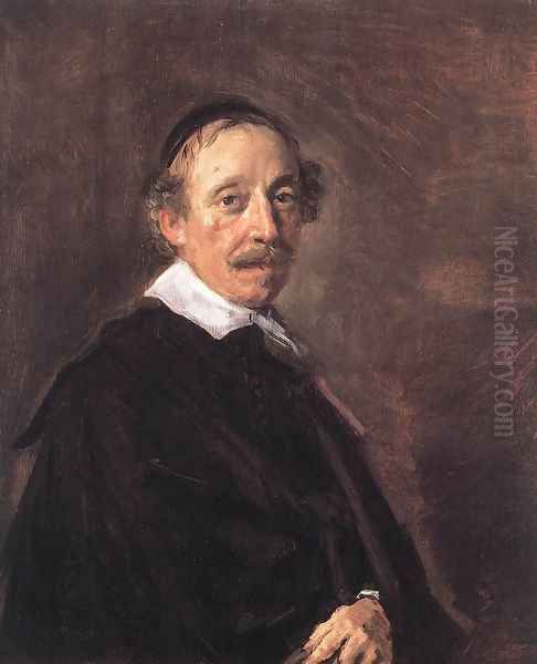 Portrait of a Preacher 1658-60 Oil Painting by Frans Hals