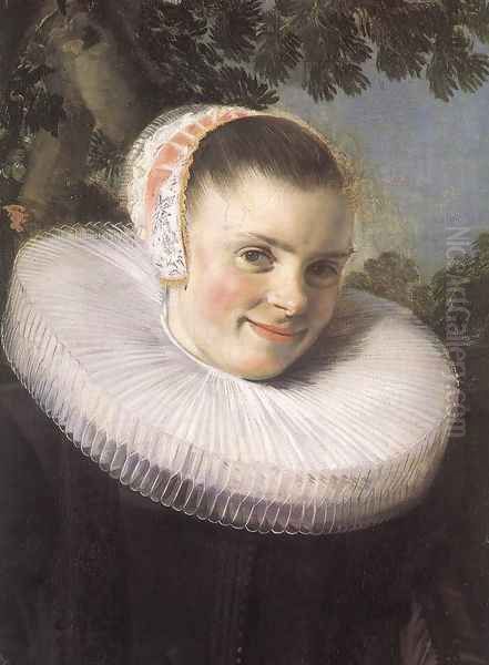 Married Couple in a Garden (detail 1) c. 1622 Oil Painting by Frans Hals