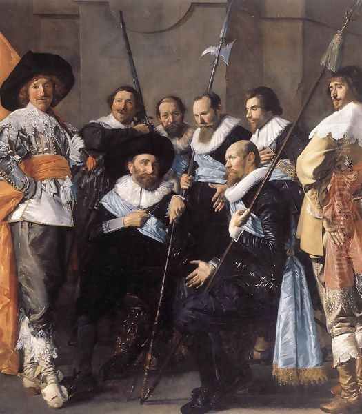 The Meagre Company (detail 1) 1633-37 Oil Painting by Frans Hals