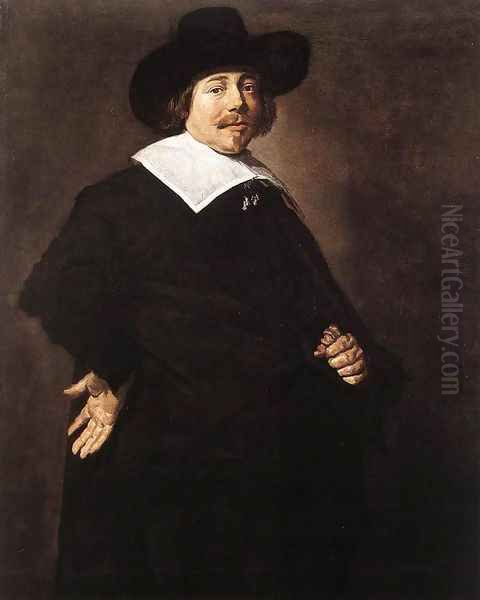 Portrait of a Man V Oil Painting by Frans Hals