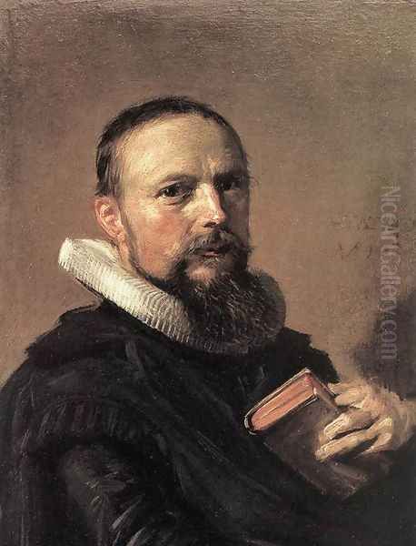 Samuel Ampzing Oil Painting by Frans Hals