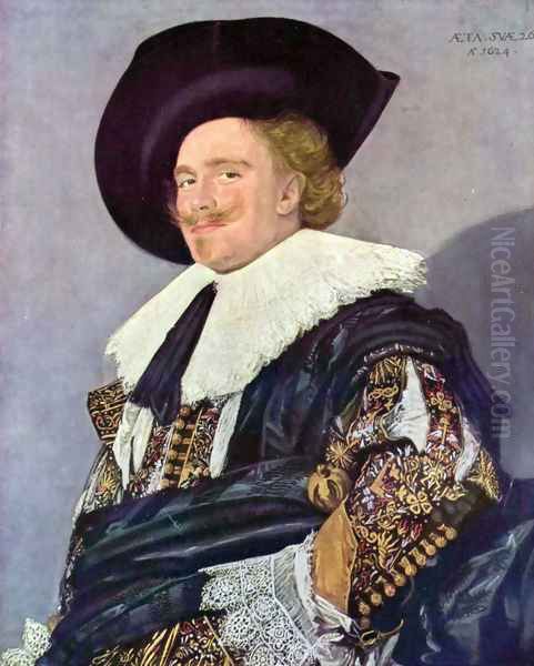 Dutch Cavalier Oil Painting by Frans Hals