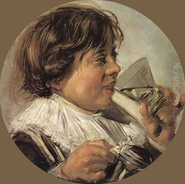 Drinking Boy (Taste) Oil Painting by Frans Hals