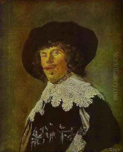 Young Man in Black Coat Oil Painting by Frans Hals