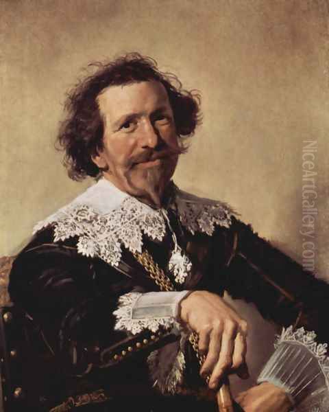 Portrait of Pieter van den Broecke Oil Painting by Frans Hals