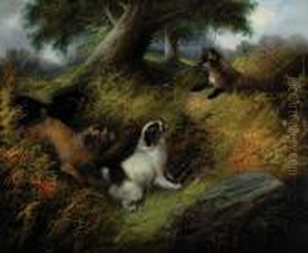 Three-to-one On The Fox Oil Painting by George Armfield