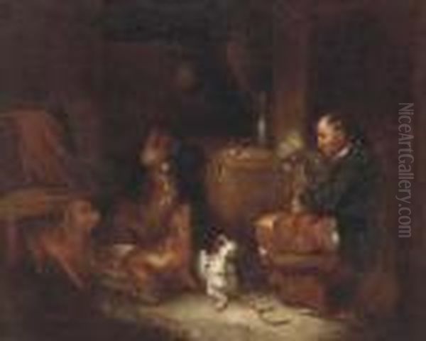 A Melody From Master Oil Painting by George Armfield