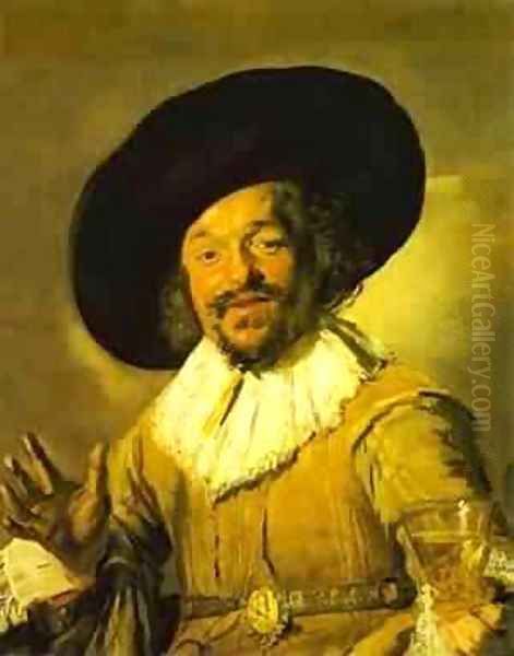 A Young Man With A Glove 1650 Oil Painting by Frans Hals