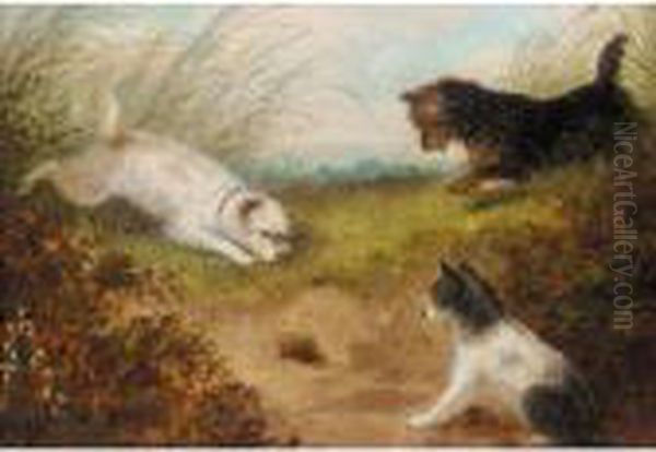 Hunting Scenes Oil Painting by George Armfield