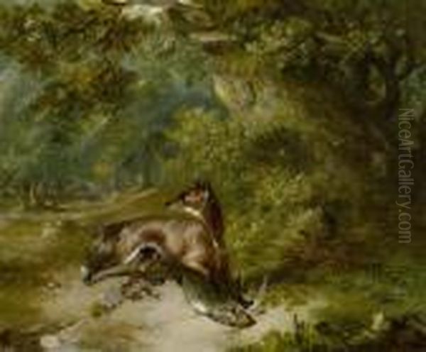 The Fox And The Dove Oil Painting by George Armfield