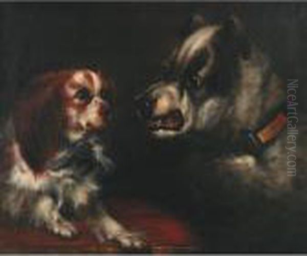 Dignity And Impudence Oil Painting by George Armfield