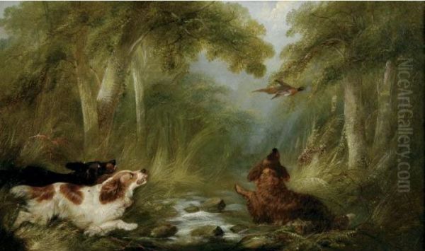 Pheasant Hunting Oil Painting by George Armfield