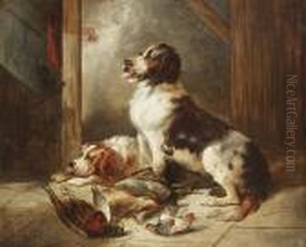 The Sportsman's Companions Oil Painting by George Armfield