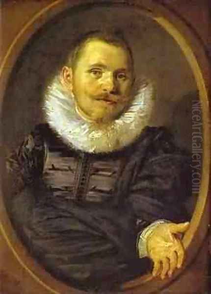 Portrait Of A Man In A Travellers Hat 1660-66 Oil Painting by Frans Hals