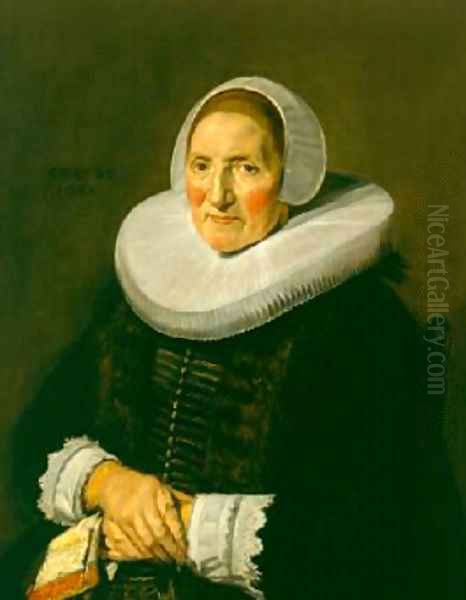 Portrait of an Elderly Woman 1650 Oil Painting by Frans Hals