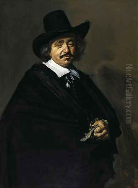 Portrait of a Man 1650 1652 Oil Painting by Frans Hals