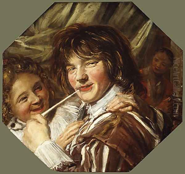 The Smoker ca 1623 Oil Painting by Frans Hals