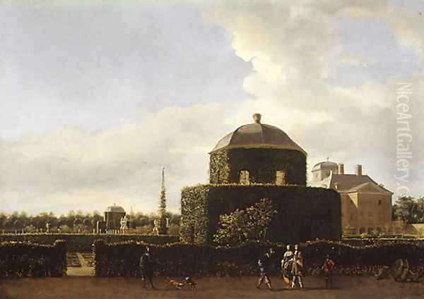 The Huis ten Bosch Seen from the Side Oil Painting by Jan Van Der Heyden