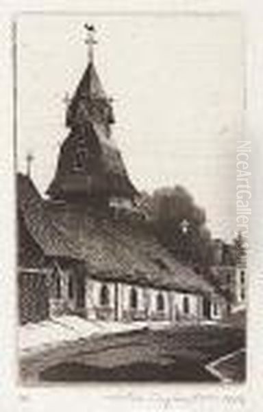 Normandy, Church Of Saint Jean, Laigle, Orne Oil Painting by John Taylor Arms