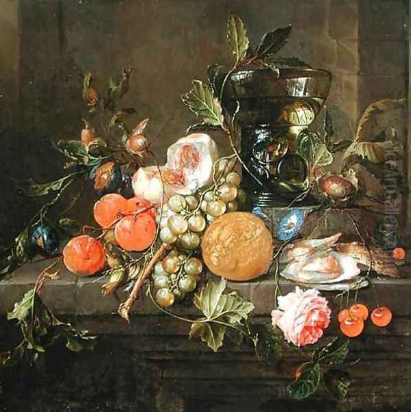 Still Life 3 Oil Painting by Cornelis De Heem