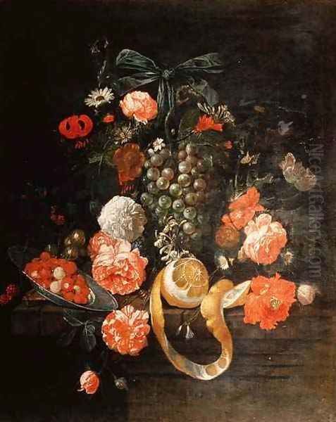 Still Life 5 Oil Painting by Cornelis De Heem